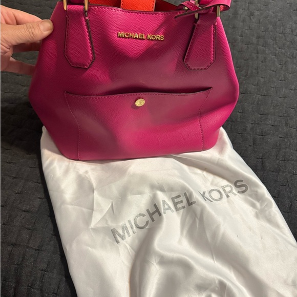 Michael Kors Handbags - Michael Kors Pink Shoulder Bag with Gold-Tone Hardware